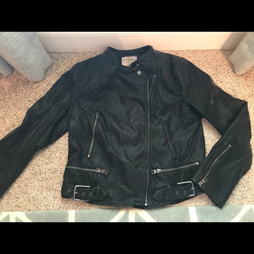 Free People Fenix Vegan Moto Jacket